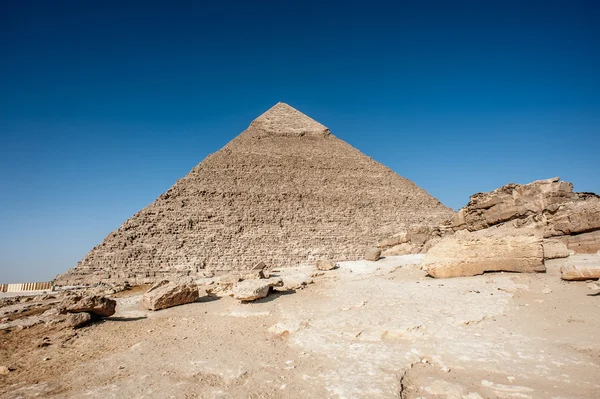 Gizeh Necropolis, Plateau van Giza, Egypte. UNESCO werelderfgoed — Stockfoto