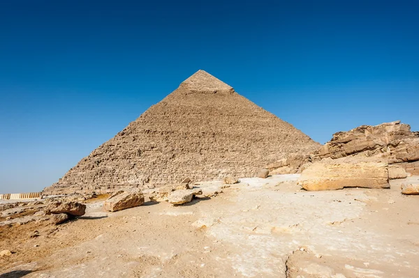 Necropolis Giza, Giza platån, Egypten. Unescos världsarv — Stockfoto