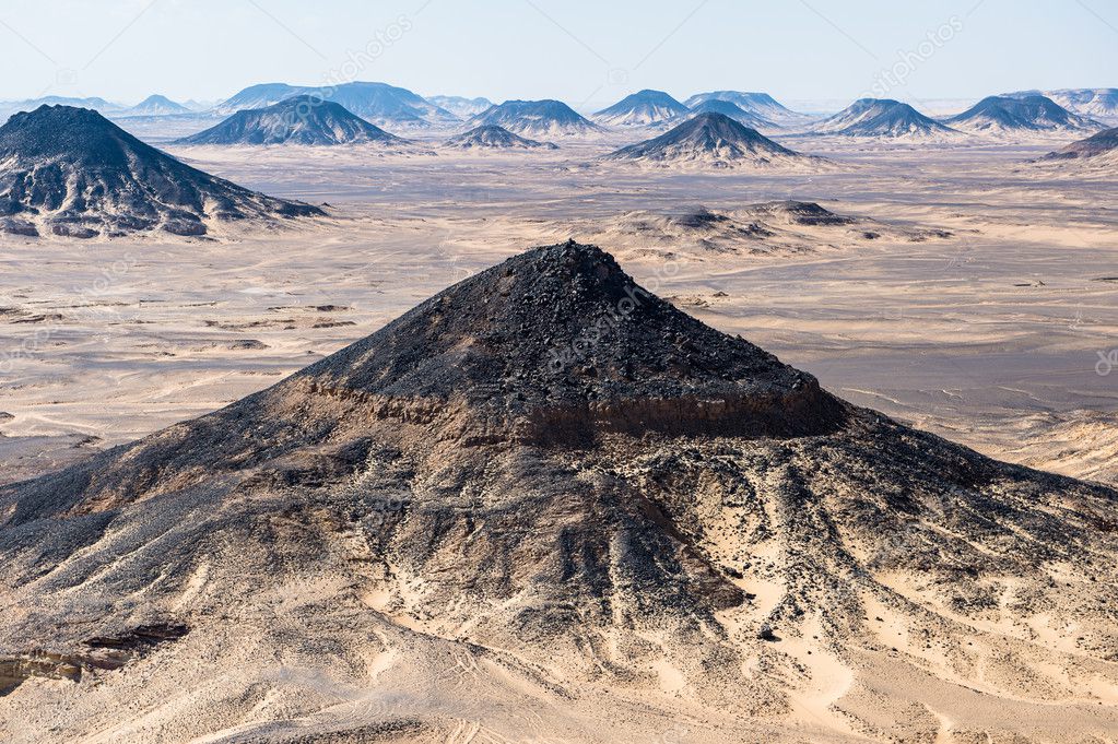 the Black desert in Egypt