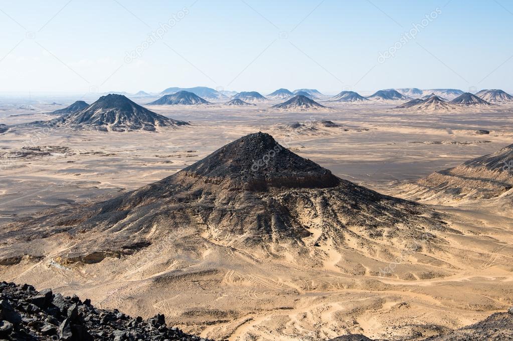 the Black desert in Egypt