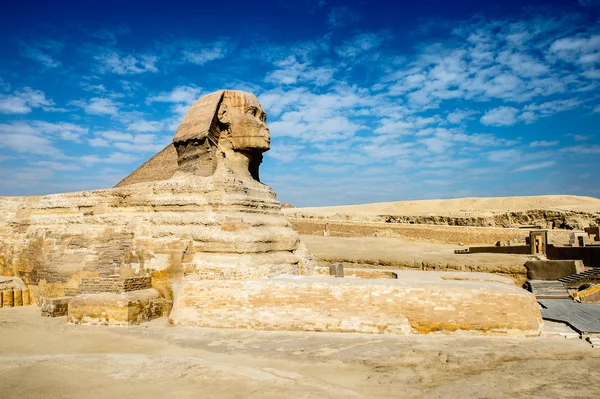 Gizeh Necropolis, Plateau van Giza, Egypte. UNESCO werelderfgoed — Stockfoto