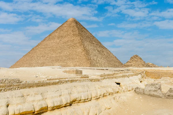 Νεκρόπολη της Γκίζα, οροπέδιο της Γκίζας, Αίγυπτος. Παγκόσμιας κληρονομιάς της UNESCO — Φωτογραφία Αρχείου