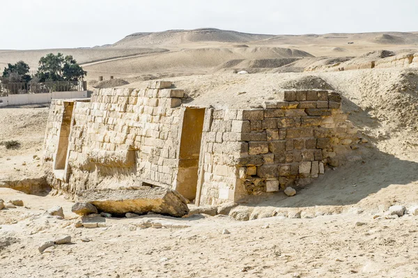 Gízai piramisok, Giza fennsíkra, Egyiptom. UNESCO Világörökség — Stock Fotó