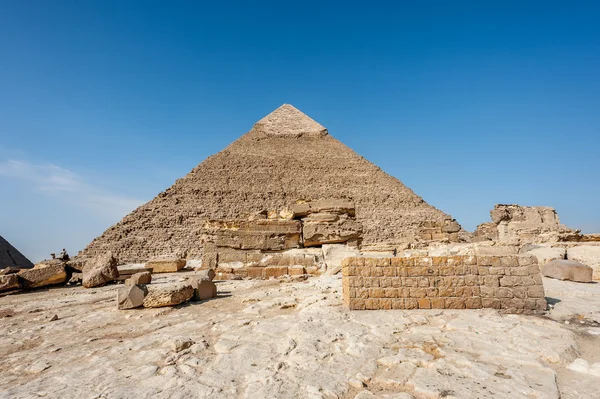 Gizeh Necropolis, Plateau van Giza, Egypte. UNESCO werelderfgoed — Stockfoto