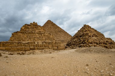 Giza nekropol, Giza Yaylası, Mısır. UNESCO Dünya Mirası