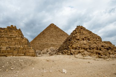 Giza nekropol, Giza Yaylası, Mısır. UNESCO Dünya Mirası