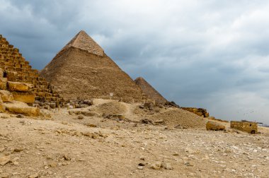 Giza nekropol, Giza Yaylası, Mısır. UNESCO Dünya Mirası