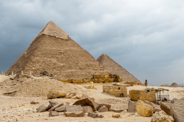 Giza nekropol, Giza Yaylası, Mısır. UNESCO Dünya Mirası