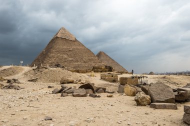 Giza nekropol, Giza Yaylası, Mısır. UNESCO Dünya Mirası