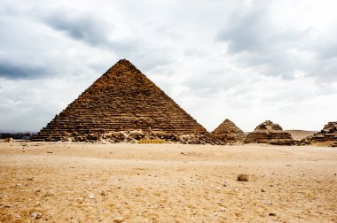 Giza nekropol, Giza Yaylası, Mısır. UNESCO Dünya Mirası