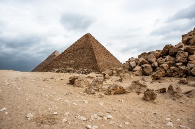 Giza nekropol, Giza Yaylası, Mısır. UNESCO Dünya Mirası