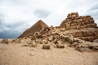 Giza nekropol, Giza Yaylası, Mısır. UNESCO Dünya Mirası