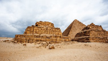 Giza nekropol, Giza Yaylası, Mısır. UNESCO Dünya Mirası