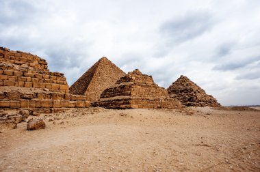 Giza nekropol, Giza Yaylası, Mısır. UNESCO Dünya Mirası