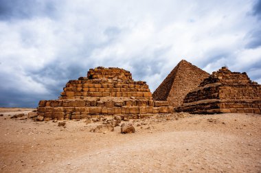 Giza nekropol, Giza Yaylası, Mısır. UNESCO Dünya Mirası