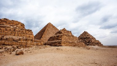Giza nekropol, Giza Yaylası, Mısır. UNESCO Dünya Mirası