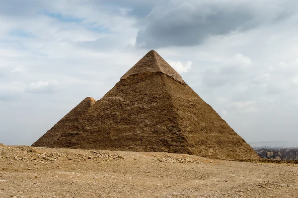 Giza nekropol, Giza Yaylası, Mısır. UNESCO Dünya Mirası — Stok fotoğraf