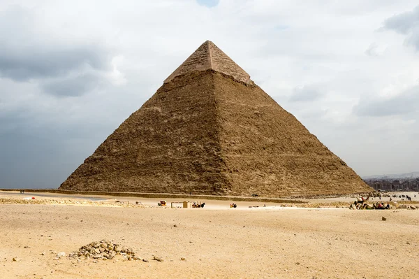 Gizeh Necropolis, Plateau van Giza, Egypte. UNESCO werelderfgoed — Stockfoto