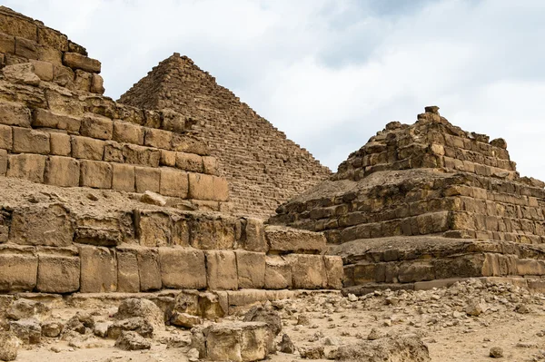 Giza nekropol, Giza Yaylası, Mısır. UNESCO Dünya Mirası — Stok fotoğraf