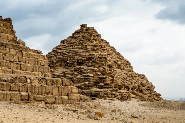 Gizeh Necropolis, Plateau van Giza, Egypte. UNESCO werelderfgoed — Stockfoto