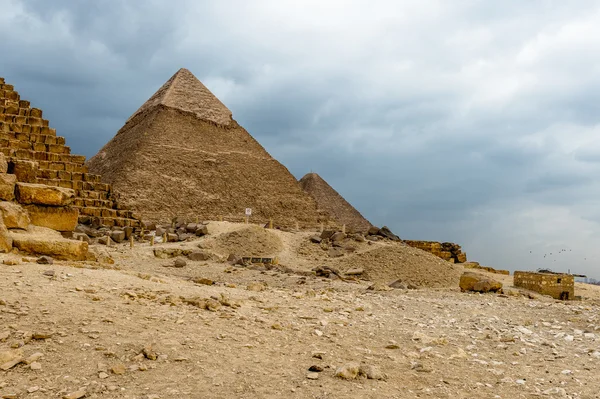 Necropoli di Giza, Altopiano di Giza, Egitto. Patrimonio mondiale UNESCO — Foto Stock