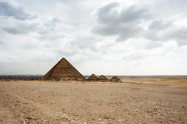 기자 공동 묘지, Giza 고원, 이집트 유네스코 세계 유산 — 스톡 사진