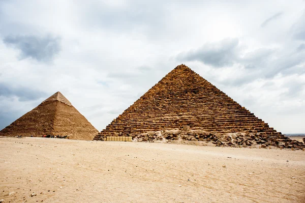 Giza nekropol, Giza Yaylası, Mısır. UNESCO Dünya Mirası — Stok fotoğraf