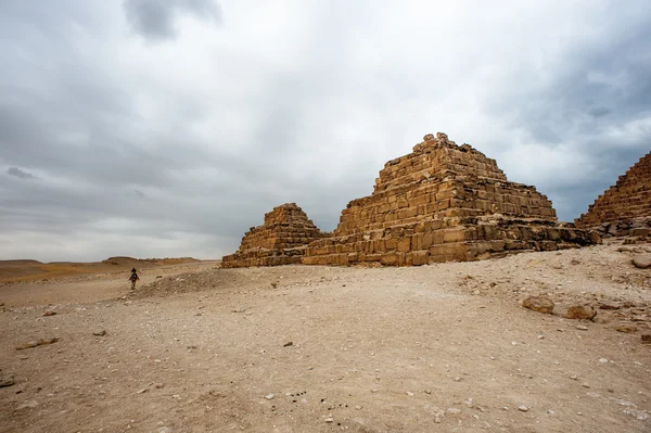 Giza Plateau, westelijke oever van de Nijl, Giza, Egypte — Stockfoto