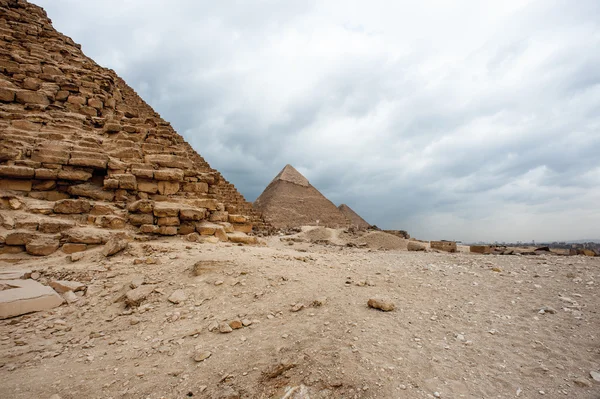 Giza Plateau, westelijke oever van de Nijl, Giza, Egypte — Stockfoto