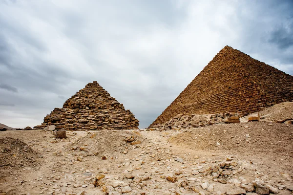 Giza Plateau, západní břeh Nilu, Gíza, Egypt — Stock fotografie