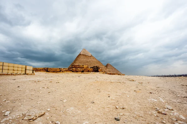 Giza Plateau, Cisjordânia do Nilo, Gizé, Egito — Fotografia de Stock