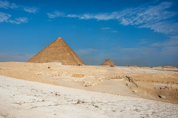 Giza Plateau, westelijke oever van de Nijl, Giza, Egypte — Stockfoto