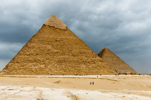 Giza Plateau, westelijke oever van de Nijl, Giza, Egypte — Stockfoto