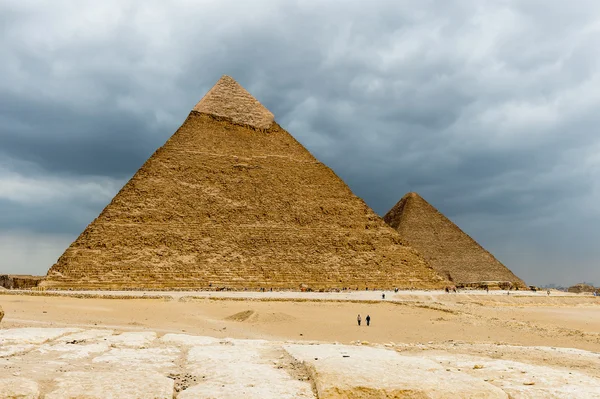 Giza Plateau, westelijke oever van de Nijl, Giza, Egypte — Stockfoto