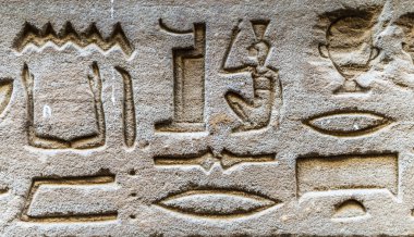 Sobek Tapınağı Kom Ombo, Mısır'daki duvarda Mısır hiyeroglif