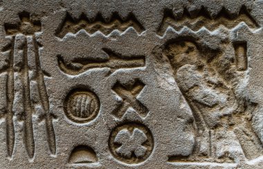 Sobek Tapınağı Kom Ombo, Mısır'daki duvarda Mısır hiyeroglif