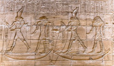 Sobek Tapınağı Kom Ombo, Mısır'daki duvarda Mısır hiyeroglif