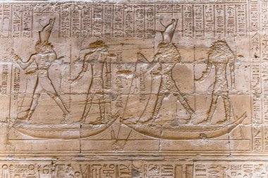 Sobek Tapınağı Kom Ombo, Mısır'daki duvarda Mısır hiyeroglif