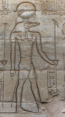 Sobek Tapınağı Kom Ombo, Mısır'daki duvarda Mısır hiyeroglif