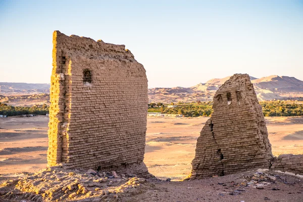 Ruins of the Nadora Temple in the Kharga Desert of Egypt — Stock Photo, Image