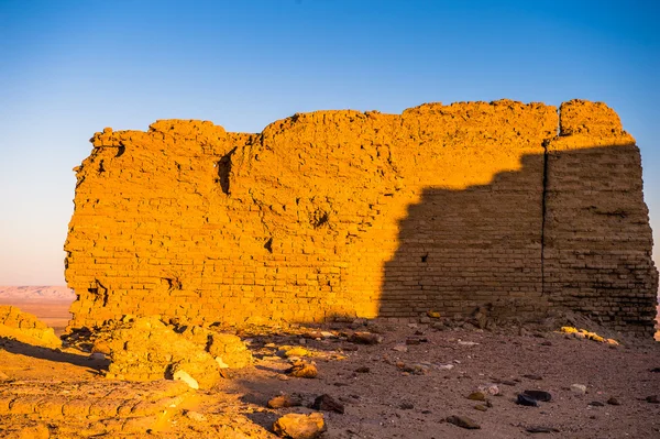 Ruins of the Nadora Temple in the Kharga Desert of Egypt — Stock Photo, Image