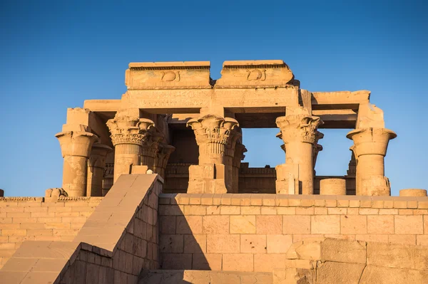 Templo de Kom Ombo durante o nascer do sol, Egito — Fotografia de Stock