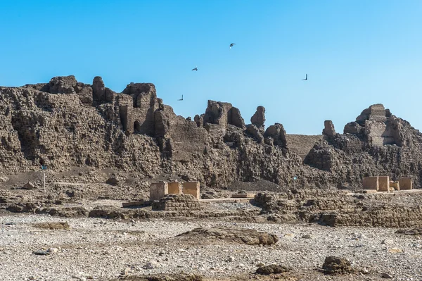 O Medinet Habu (Templo Mortuário de Ramsés III), Cisjordânia de Luxor no Egito — Fotografia de Stock