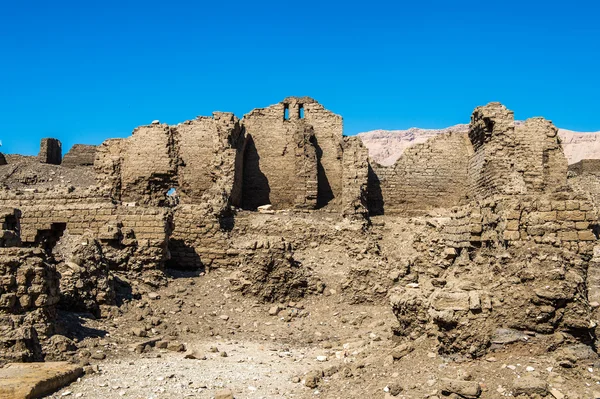 Medinet Habu (morg Tapınağı Ramses III), Batı Şeria Mısır Luksor — Stok fotoğraf