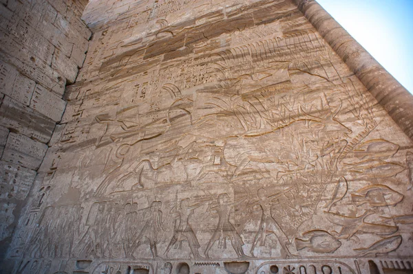 The Medinet Habu (Mortuary Temple of Ramesses III), West Bank of Luxor in Egypt — Stock Photo, Image