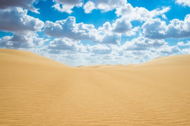 Beautiful sand dunes in the Sahara Desert, Egypt clipart