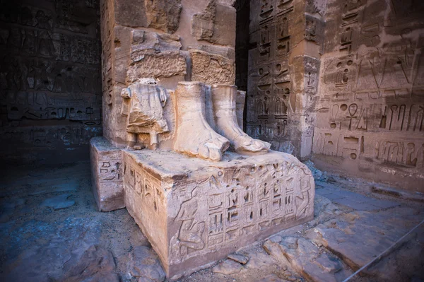 Medinet Habu (Tempio funebre di Ramses III), Cisgiordania di Luxor in Egitto — Foto Stock