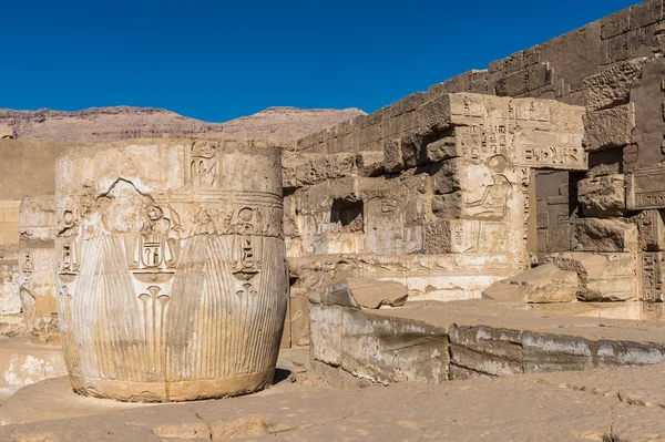 The Medinet Habu (Mortuary Temple of Ramesses III), West Bank of Luxor in Egypt — Stock Photo, Image