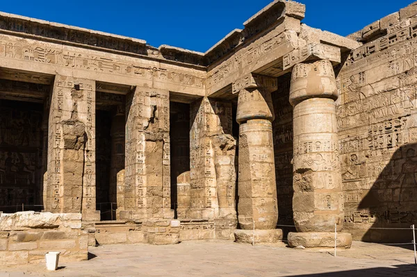 Medinet Habu (Halotti temploma a Ramszesz), Ciszjordánia, Luxor, Egyiptom — Stock Fotó