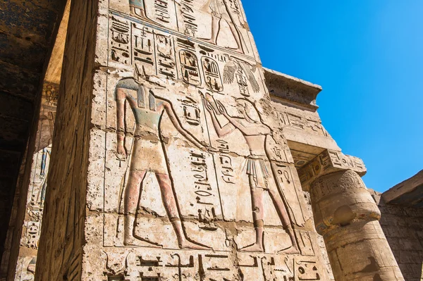 Medinet Habu (Tempio funebre di Ramses III), Cisgiordania di Luxor in Egitto — Foto Stock